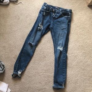Distressed Zara jeans